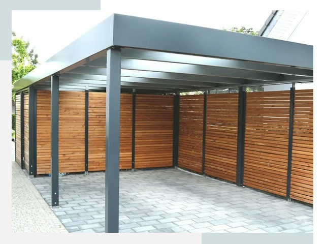 Навесы для парковки в Верхней Пышме