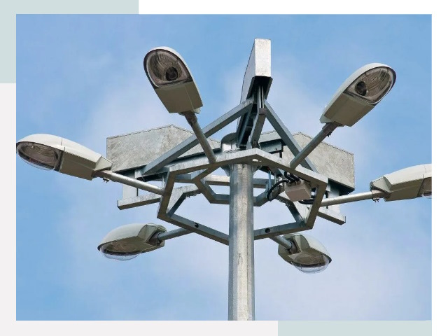 Монтаж осветительных мачт в Верхней Пышме