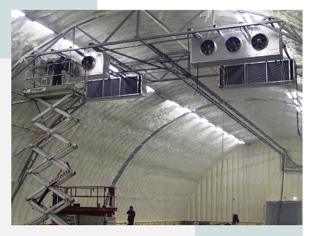 Оснащение ангаров в Верхней Пышме