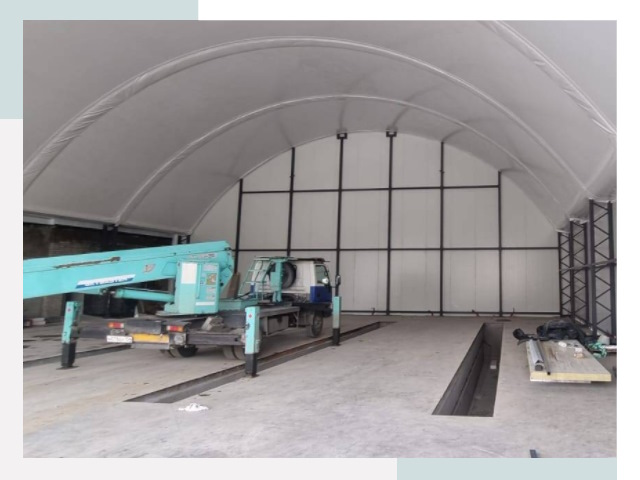 Внутреннее оснащение ангаров в Верхней Пышме