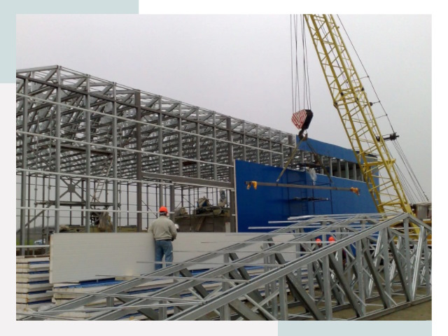 Монтаж ангаров в Верхней Пышме